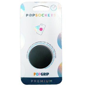 Popsockets Premium Aluminum Black Phone Grip Metal Holder PopGrip Swap 800857
